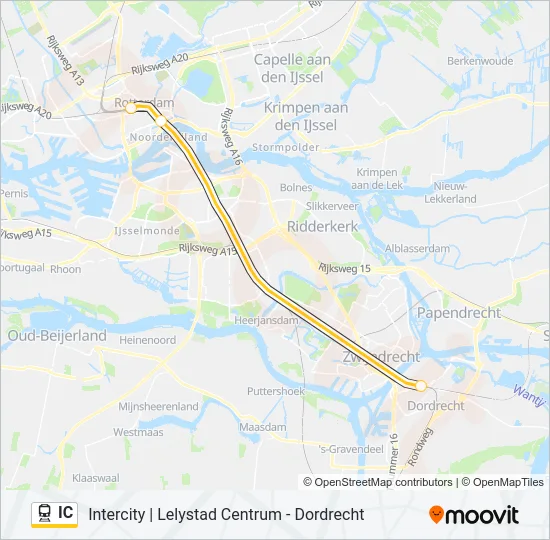 IC Train Line Map