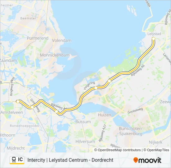 IC Train Line Map