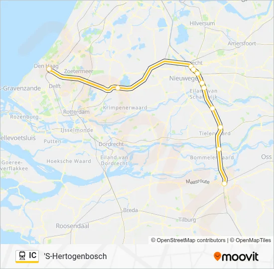 Bahnlinie IC Karte
