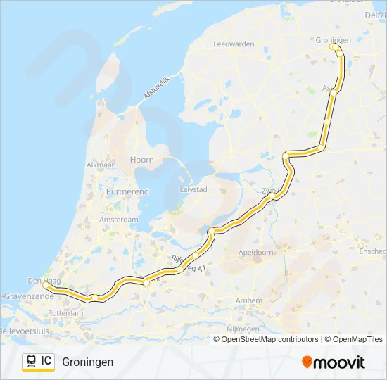IC Train Line Map