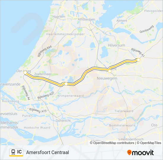 IC Train Line Map