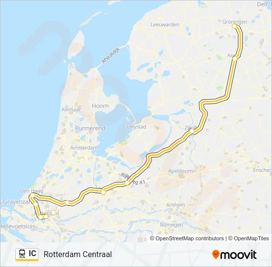 IC Train Line Map