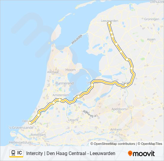 IC train Line Map