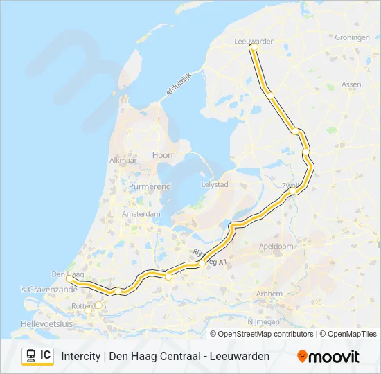 IC Train Line Map