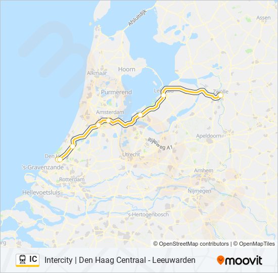 IC train Line Map