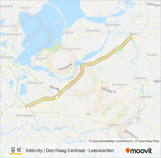 IC Train Line Map