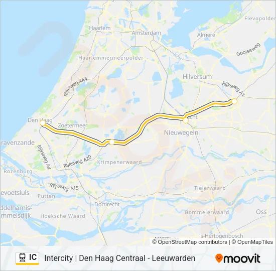 IC Train Line Map