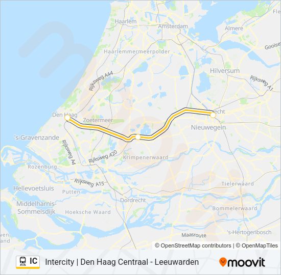 IC Train Line Map