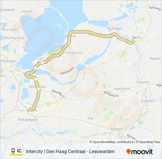 IC Train Line Map