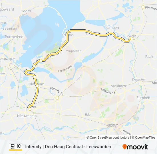 IC Train Line Map