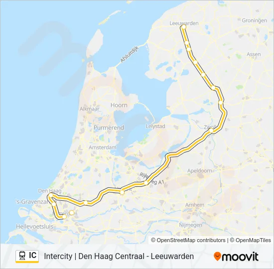 IC Train Line Map