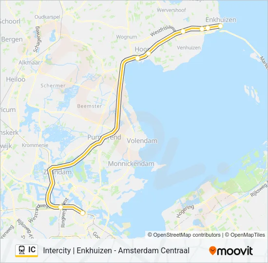 IC Train Line Map