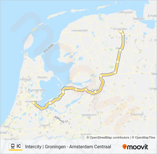 IC Train Line Map