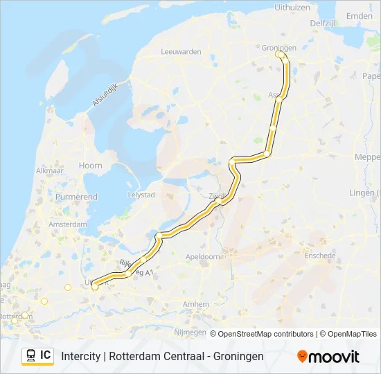 IC Train Line Map