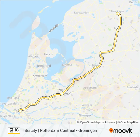 IC Train Line Map