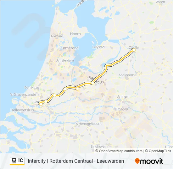 IC Train Line Map