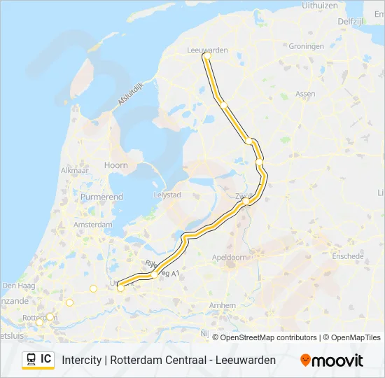 IC Train Line Map