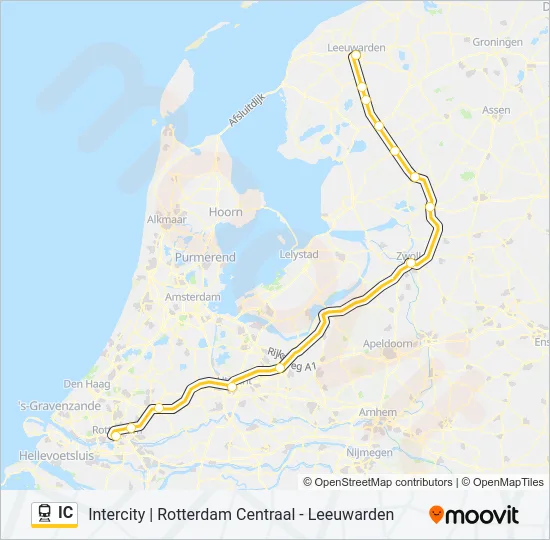 IC Train Line Map