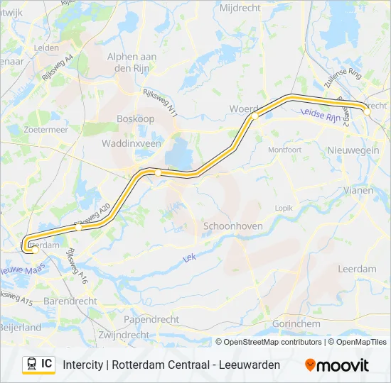 IC Train Line Map