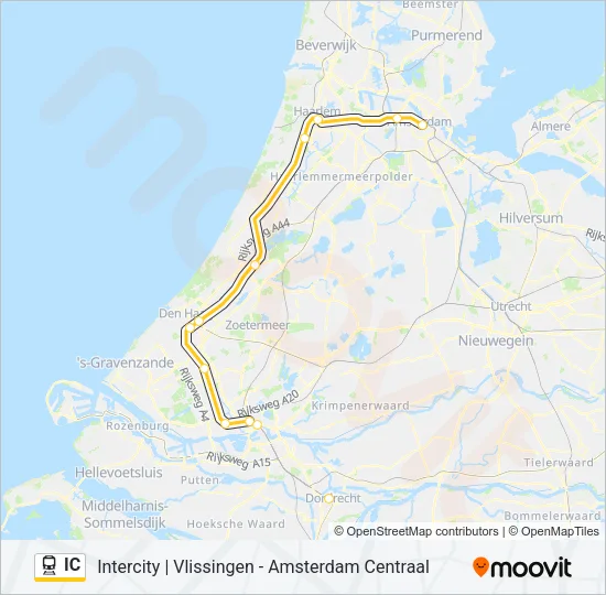 IC Train Line Map