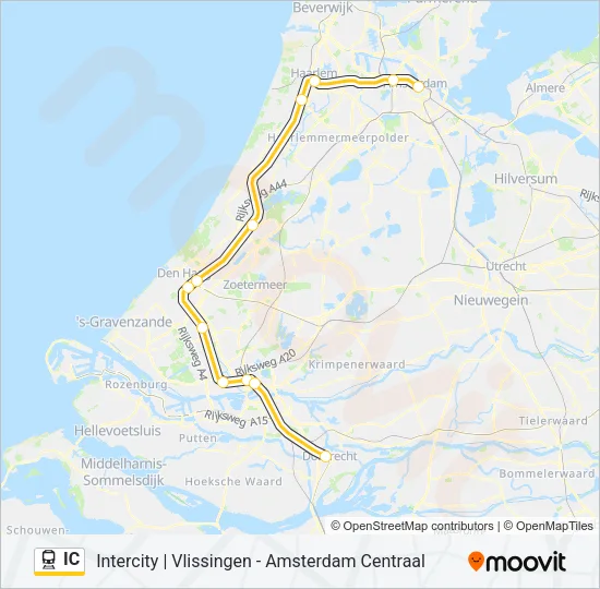 IC Train Line Map