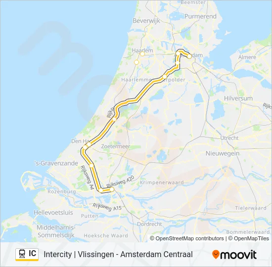 IC Train Line Map