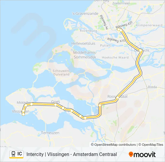 IC Train Line Map