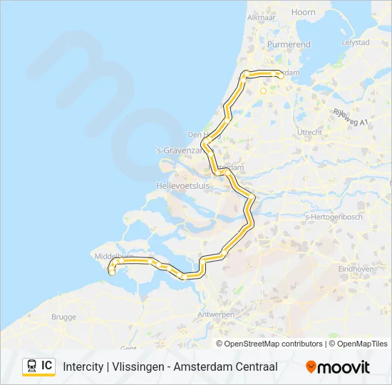 IC Train Line Map