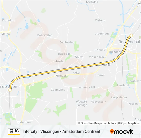 IC Train Line Map