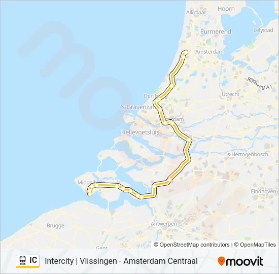 IC Train Line Map