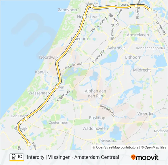 IC Train Line Map
