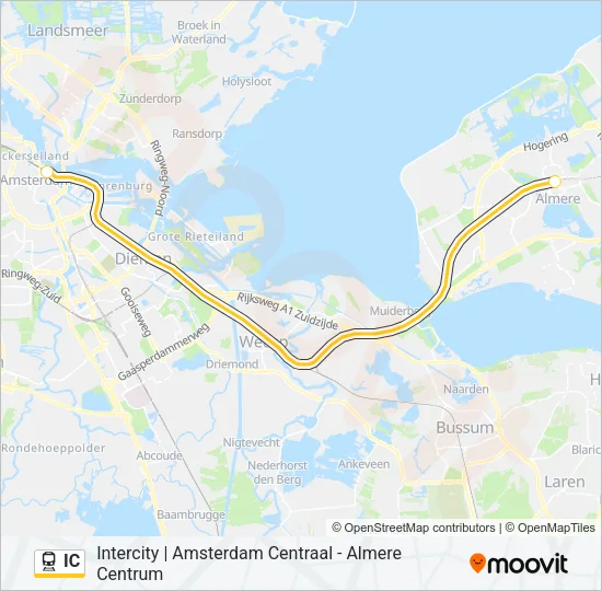 IC Train Line Map