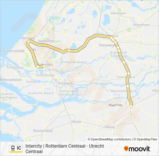 IC Train Line Map