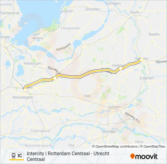IC Train Line Map