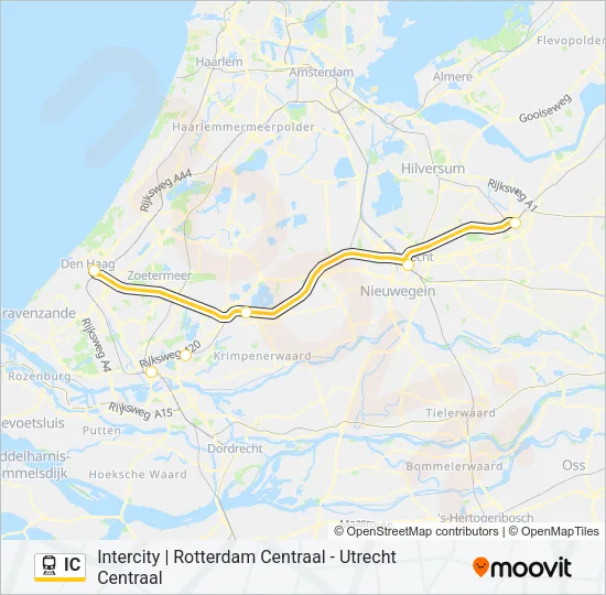 IC Train Line Map