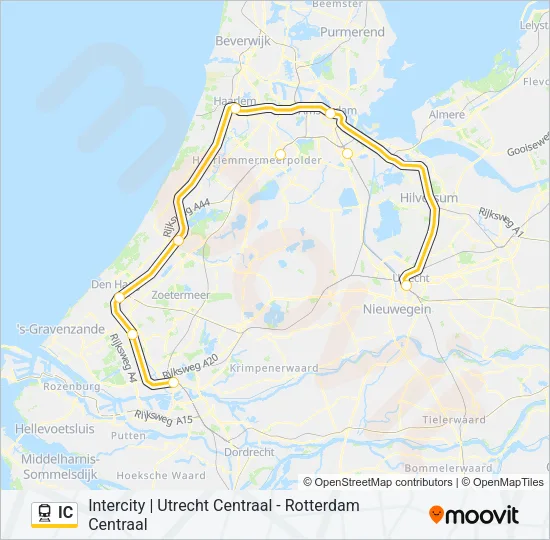 IC Train Line Map