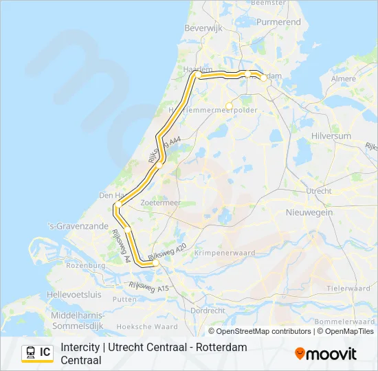 IC Train Line Map