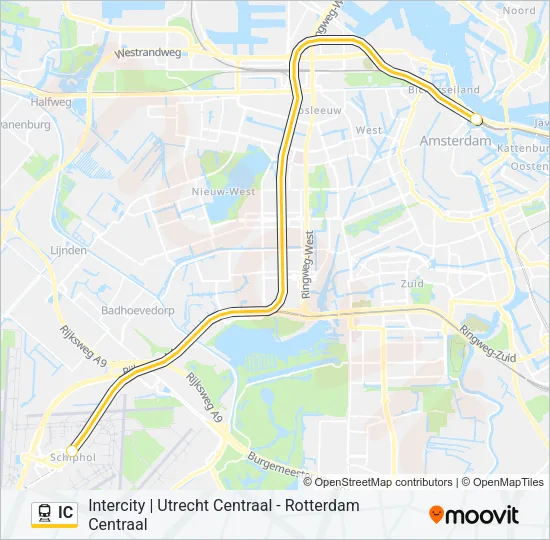 IC Train Line Map