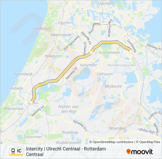 IC Train Line Map