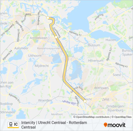 IC Train Line Map