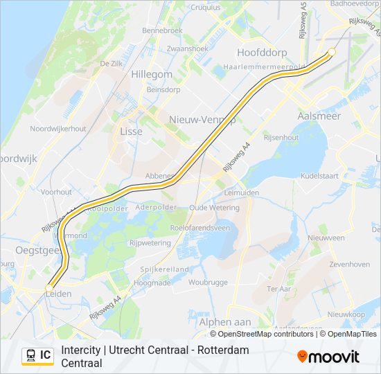 IC Train Line Map