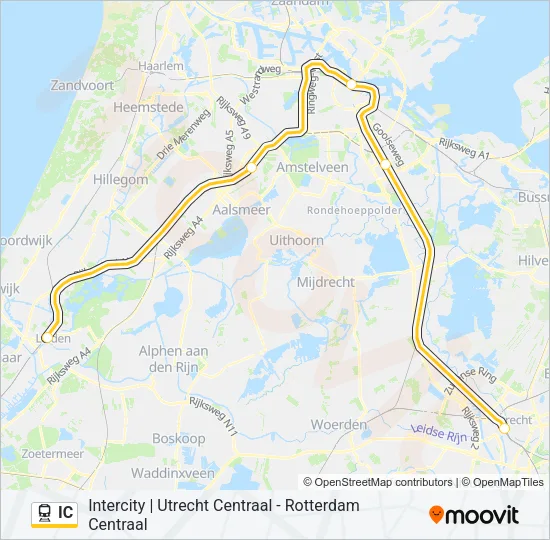 IC Train Line Map