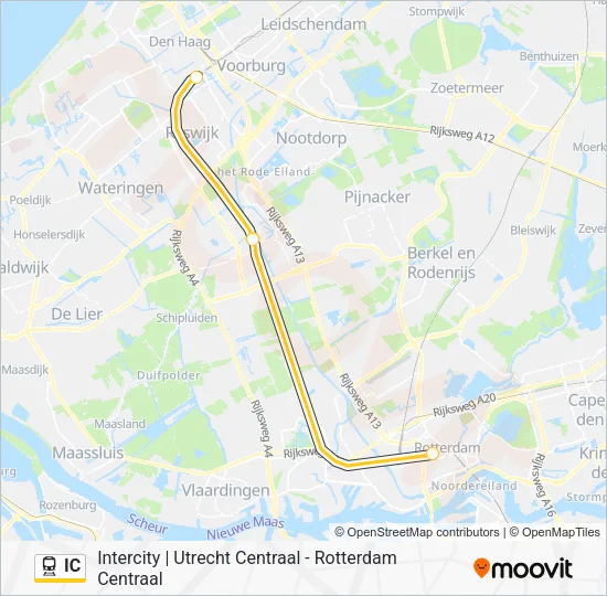 IC Train Line Map