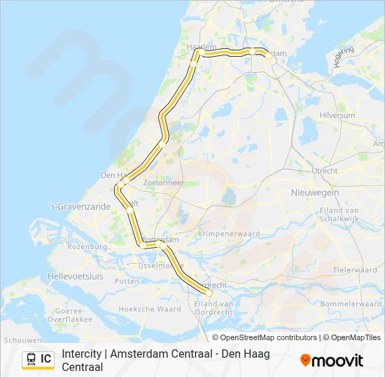 IC Train Line Map