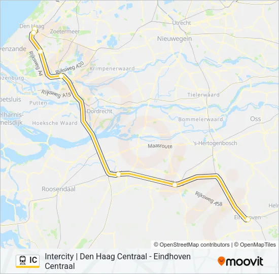 IC Train Line Map