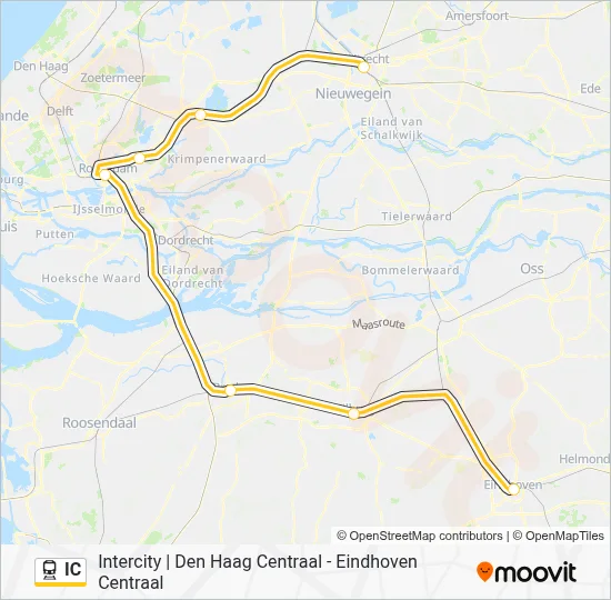 Bahnlinie IC Karte