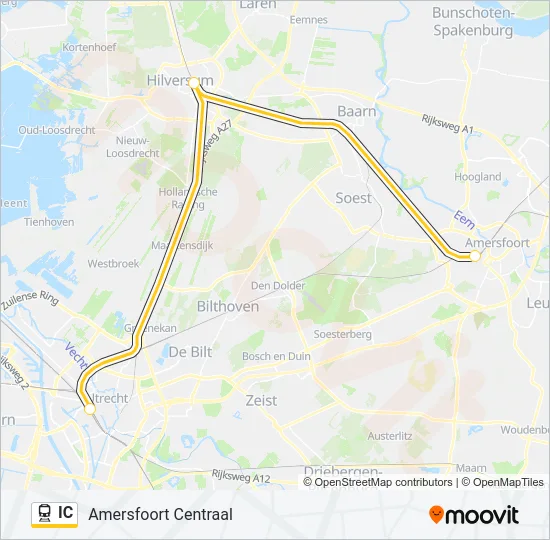 IC Train Line Map