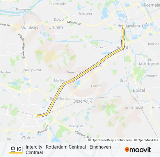 IC Train Line Map