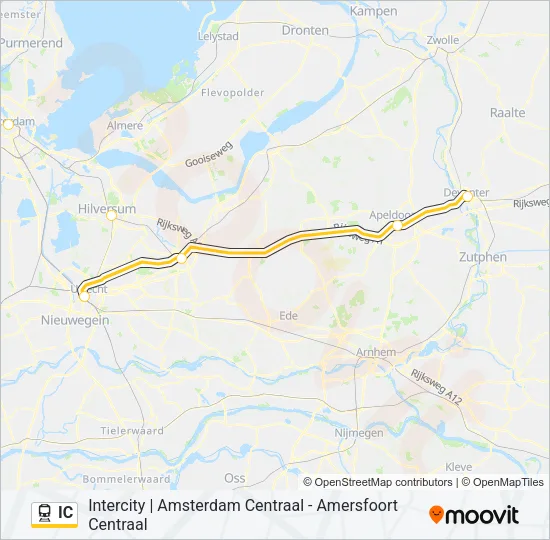 IC Train Line Map