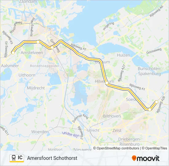 IC Train Line Map